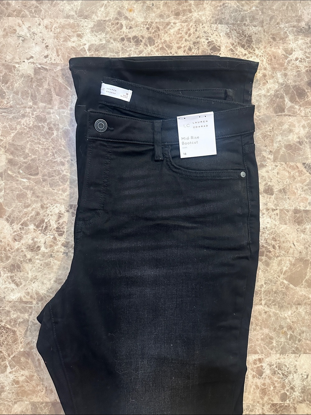 LC Lauren Conrad Black Bootcut Jeans - Mid Rise